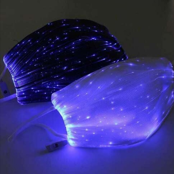 Brand New USB Rechargeable LED Light Up Face Mask - Picture 7 of 16